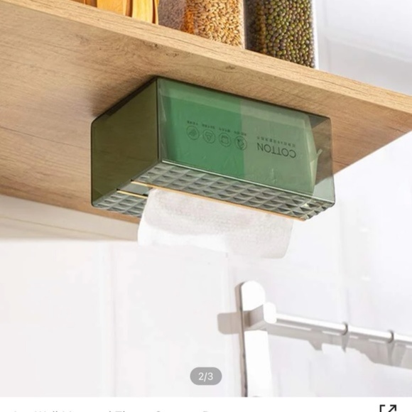 Wall Mounted Tissue Storage Box - Picture 1 of 3